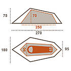 Намет Grand Canyon Richmond 1 Capulet Olive (330024) для пішохідного та велотуризму двошаровий 1.78 кг, фото 4