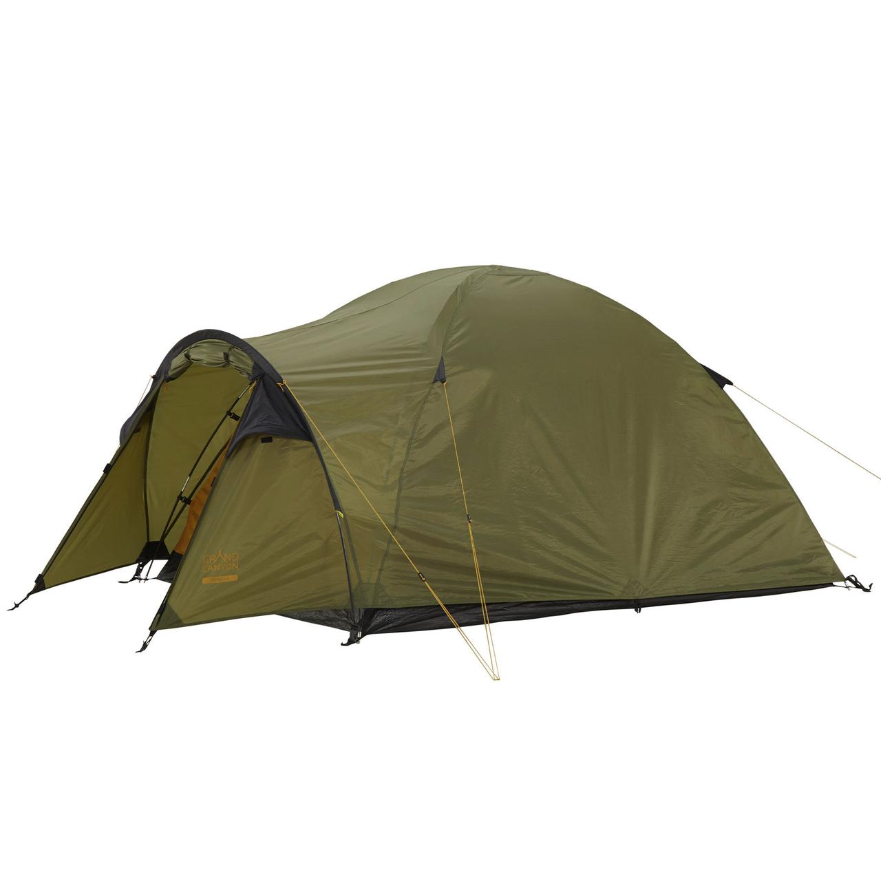 Намет Grand Canyon Topeka 2 Alu Capulet Olive двошарова палатка для 3 осіб оливковий колір водонепроникність 4000 мм, фото 1