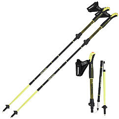 Палки для скандинавської ходьби Gabel Fusion Wired 7008361610000 5 секцій алюміній 130 см система N.C.S. компактні 37 см