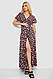 Сарафан з квітковим принтом, колір чорно-червоний, 241R181, фото 2