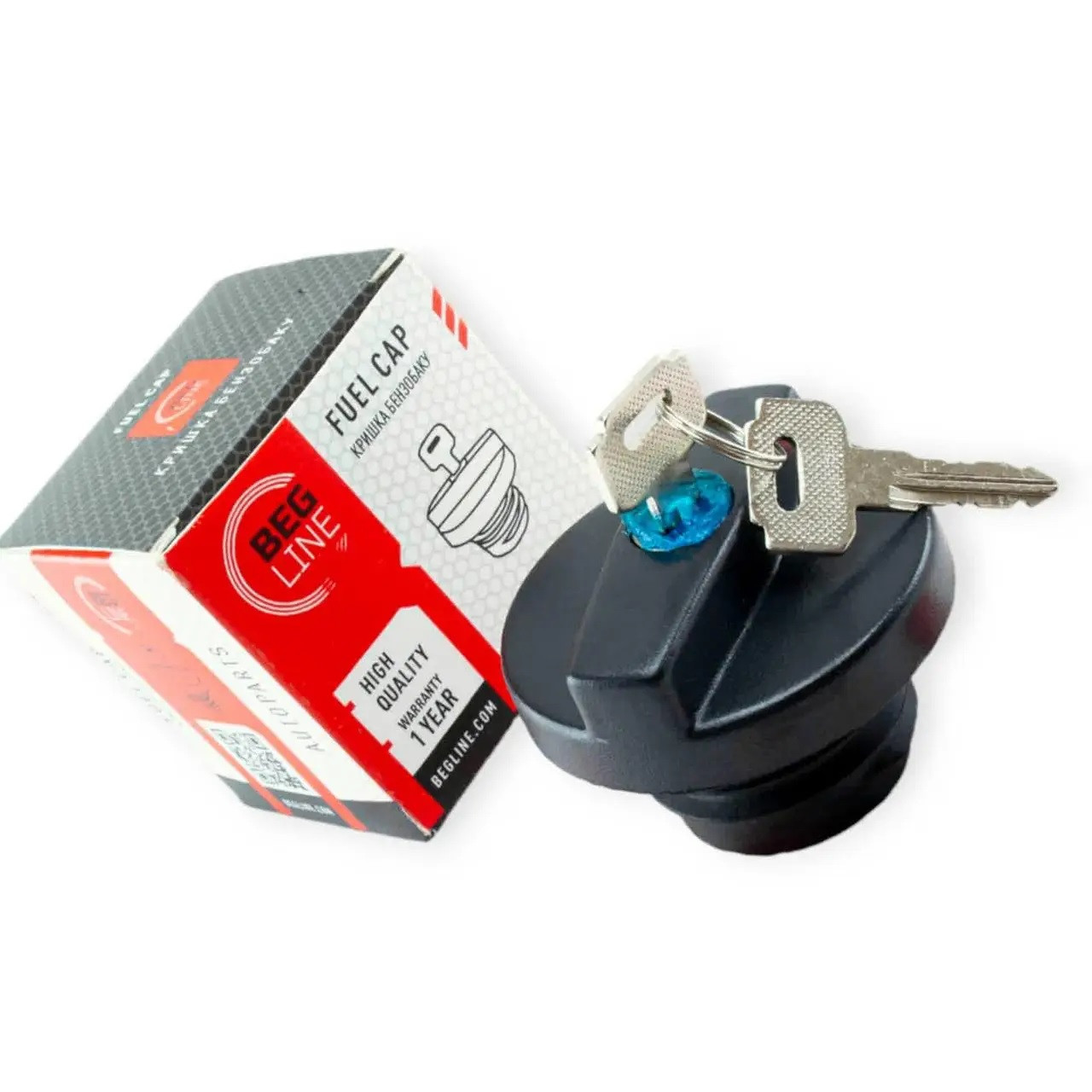Кришка бака паливного ВАЗ 2108 з ключем чорна (вир-во BEG-LINE)