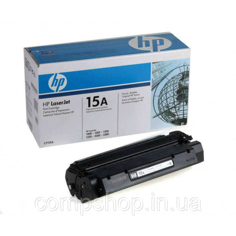Картридж HP  15A  (C7115A) (LJ 1000w/1005w/1200/1220, LJ3300/3380mfp series)  2.5kpg  (код 96016), фото 1