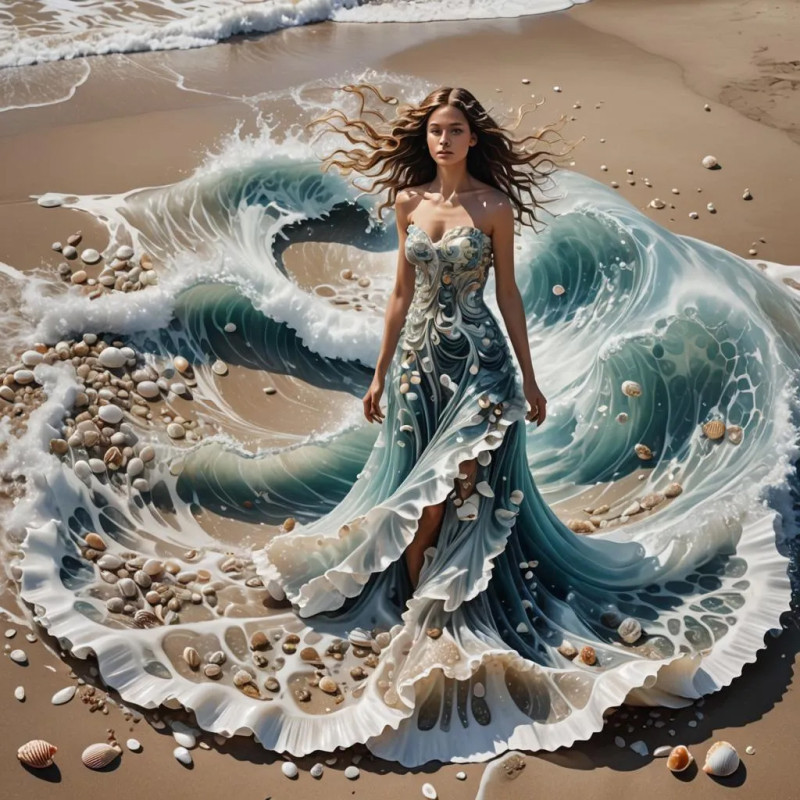 Алмазна вишивка (набір) "Створююча хвилі" (DM-476), фото 1