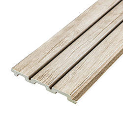 Рейка декоративна PS 2900х120х12мм Білий дуб SW-00001741