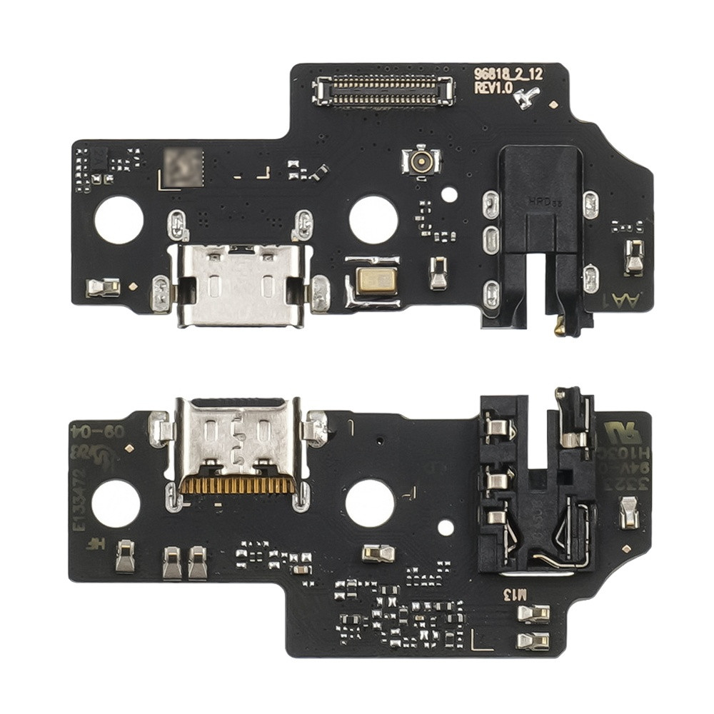 Роз'єм заряджання для Samsung A055 Galaxy A05 на платі з мікрофоном і компонентами, фото 1