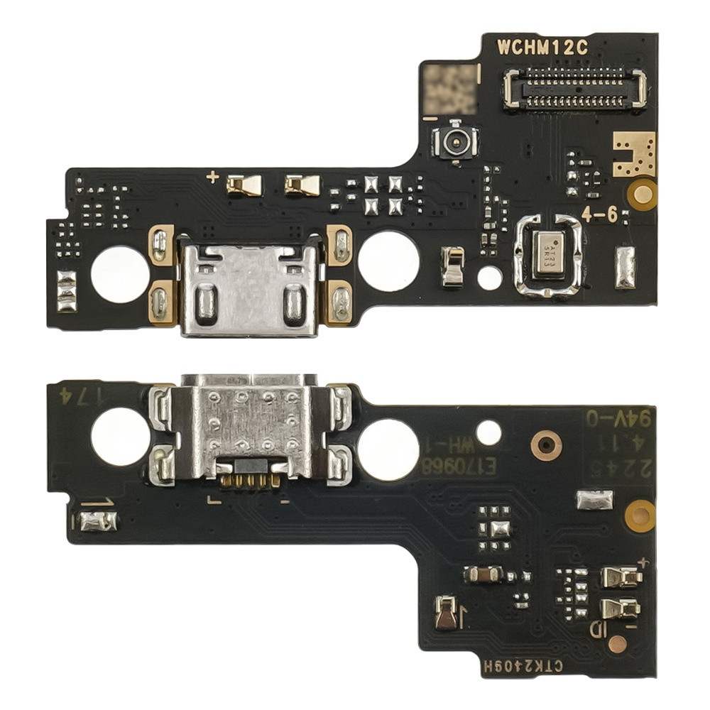 Роз'єм заряджання для Xiaomi Redmi 12C на платі з mic і компонентами, фото 1