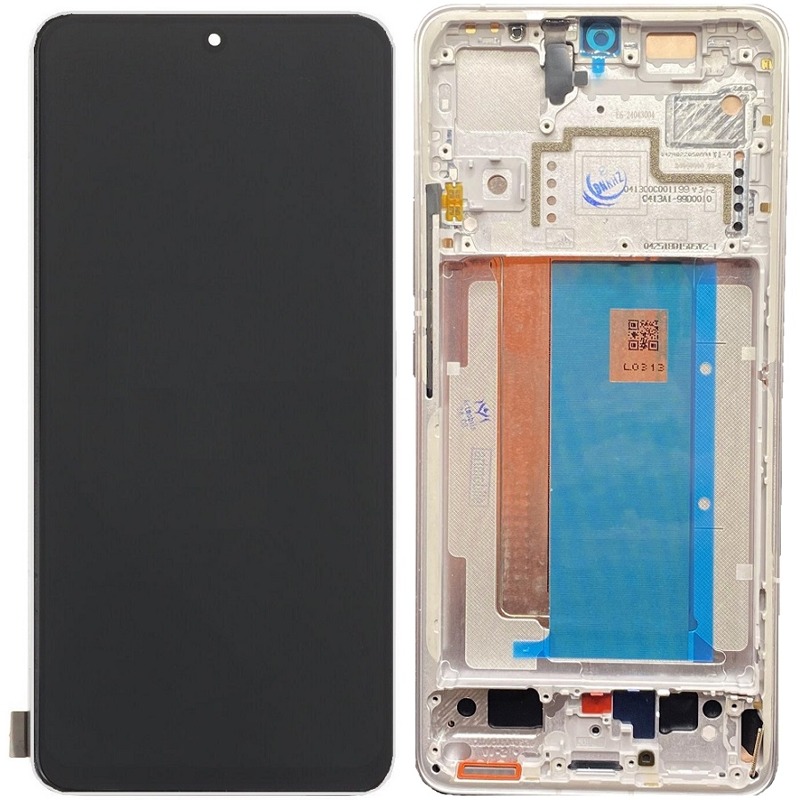 Дисплей Xiaomi Poco F6 Pro у зборі із сенсором і рамкою White service orig