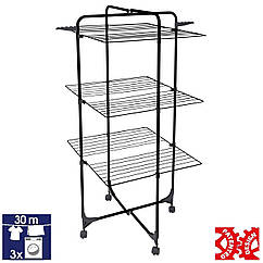 Сушарка для білизни підлогова Casa Si Athletic 3 Black (CS92185E04E)