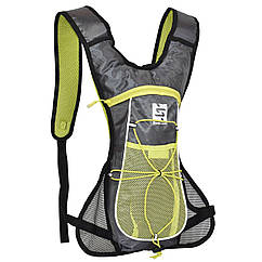 Спортивний рюкзак Semi Line 7 Grey/Yellow 3289 для бігу та велоспорту 7 л анатомічний з кишенею для гідратації