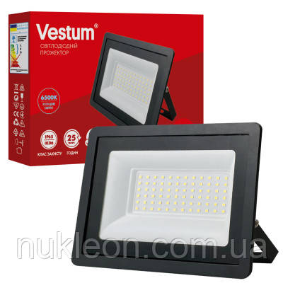 Популярний! Прожектор Vestum LED 50W 6500K 180-260V IP65 (1-VS-3016) - Краща якість тільки на Nukleon.com.ua