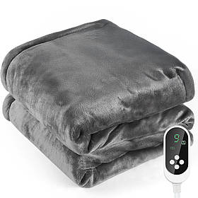 Електроковдра (плед) (9 режимів) Warm Home 180x130 WH-1813 Grey
