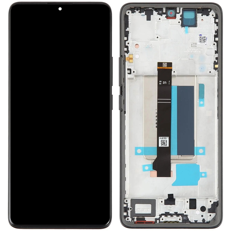 Дисплей Xiaomi Redmi Note 13 Pro Plus 5G у зборі із сенсором і рамкою Midnight Black OLED