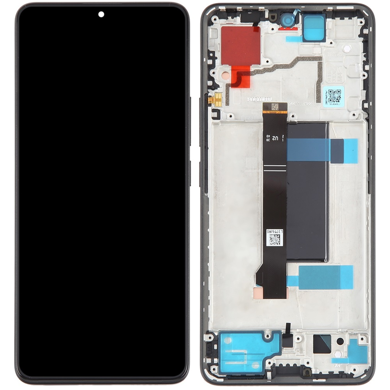 Дисплей Xiaomi Poco X6 Pro 5G у зборі із сенсором і рамкою black OLED