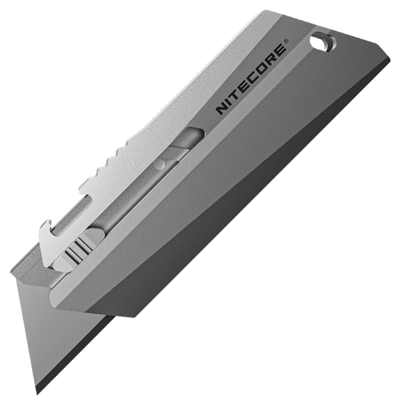 Ніж титановий Nitecore NTK09, легкий, складаний, з вуглецевою сталлю, вага 24 г, протиковзкий корпус, фото 1