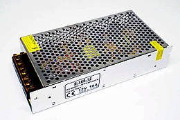 Імпульсний блок живлення 12В 15А МЕТАЛ адаптер живлення 180Вт захист від перевантаження