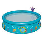 Круглий надувний дитячий басейн 152 х 38 см Bestway 57326 з фонтанчиком на 434 л Басейн для діток, фото 3