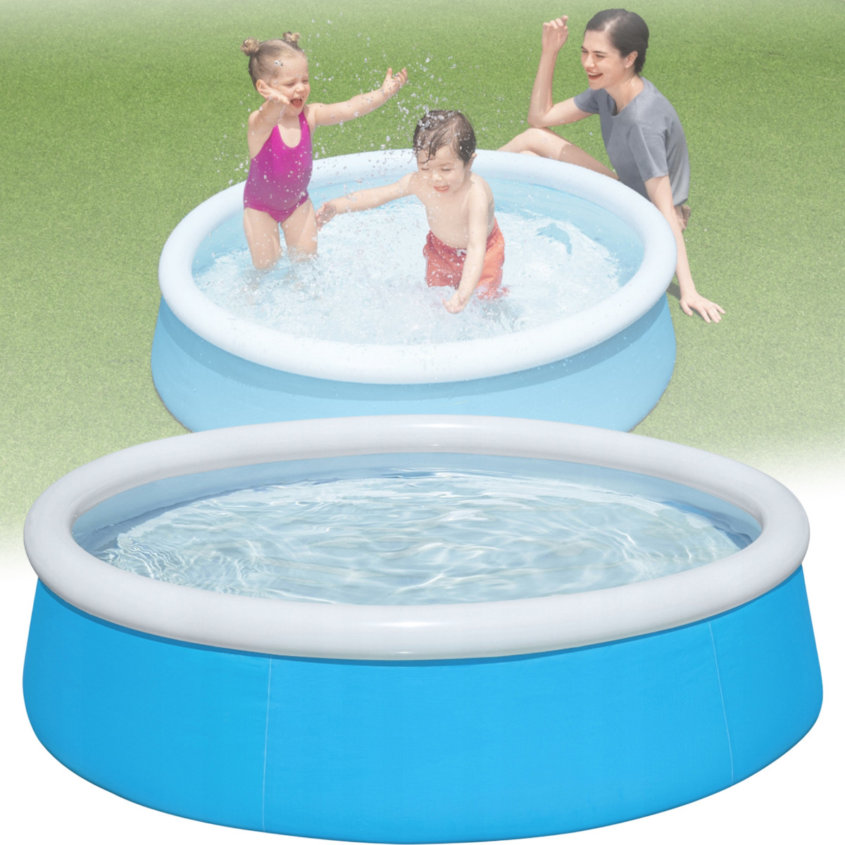 Надувний круглий дитячий басейн Bestway 57241 Басейн на 477 літрів 152х38 см, фото 1
