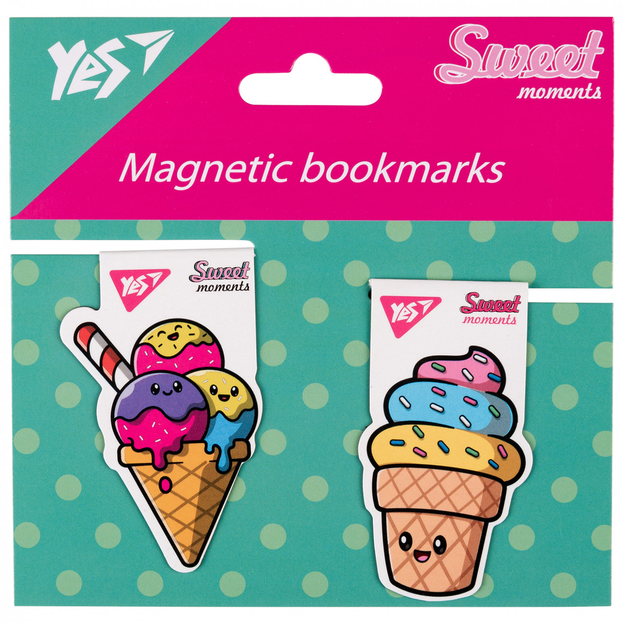Закладки магнітні YES Sweet Cream Ice cream, 2шт