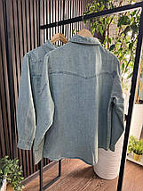 Стильна жіноча сорочка, тканина "Джинс" 44, 46, 48, 50 розмір 44, фото 5