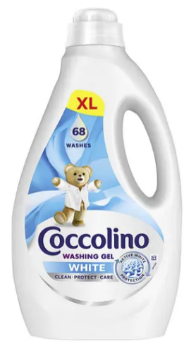 Гель для прання Coccolino Care для білих речей 68 прань, фото 1
