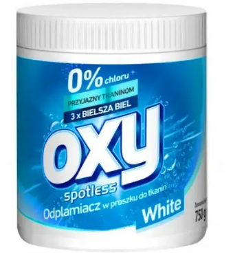 Кисневий відбілювач OXY Spotless White для білих речей, 730 г, фото 1