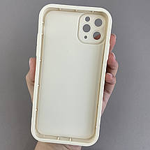 Чохол для iPhone 11 Pro Max з високими бортами з принтом Україна на телефон айфон 11 про макс молочний q06t, фото 2