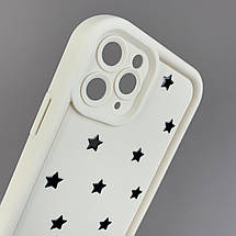 Чохол для Apple iPhone 11 Pro чохол з високими бортами із зірочками на телефон айфон 11 про молочний q05d, фото 3