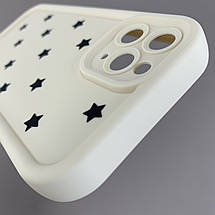 Чохол для Apple iPhone 11 Pro чохол з високими бортами із зірочками на телефон айфон 11 про молочний q05d, фото 5