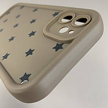 Чохол для Apple iPhone 11 чохол з високими бортами із зірочками на айфон 11 коричневий q05d, фото 5
