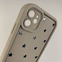 Чохол для Apple iPhone 11 чохол з високими бортами із зірочками на айфон 11 коричневий q05d, фото 3