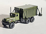 Модель автомобіля КрАЗ-255Б кунг медичний, масштаб 1/87, H0, фото 2