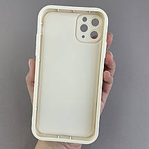 Чохол для iPhone 11 Pro Max чохол з високими бортами із зірочками на телефон айфон 11 про макс молочний q05d, фото 2