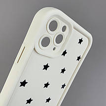 Чохол для iPhone 11 Pro Max чохол з високими бортами із зірочками на телефон айфон 11 про макс молочний q05d, фото 3