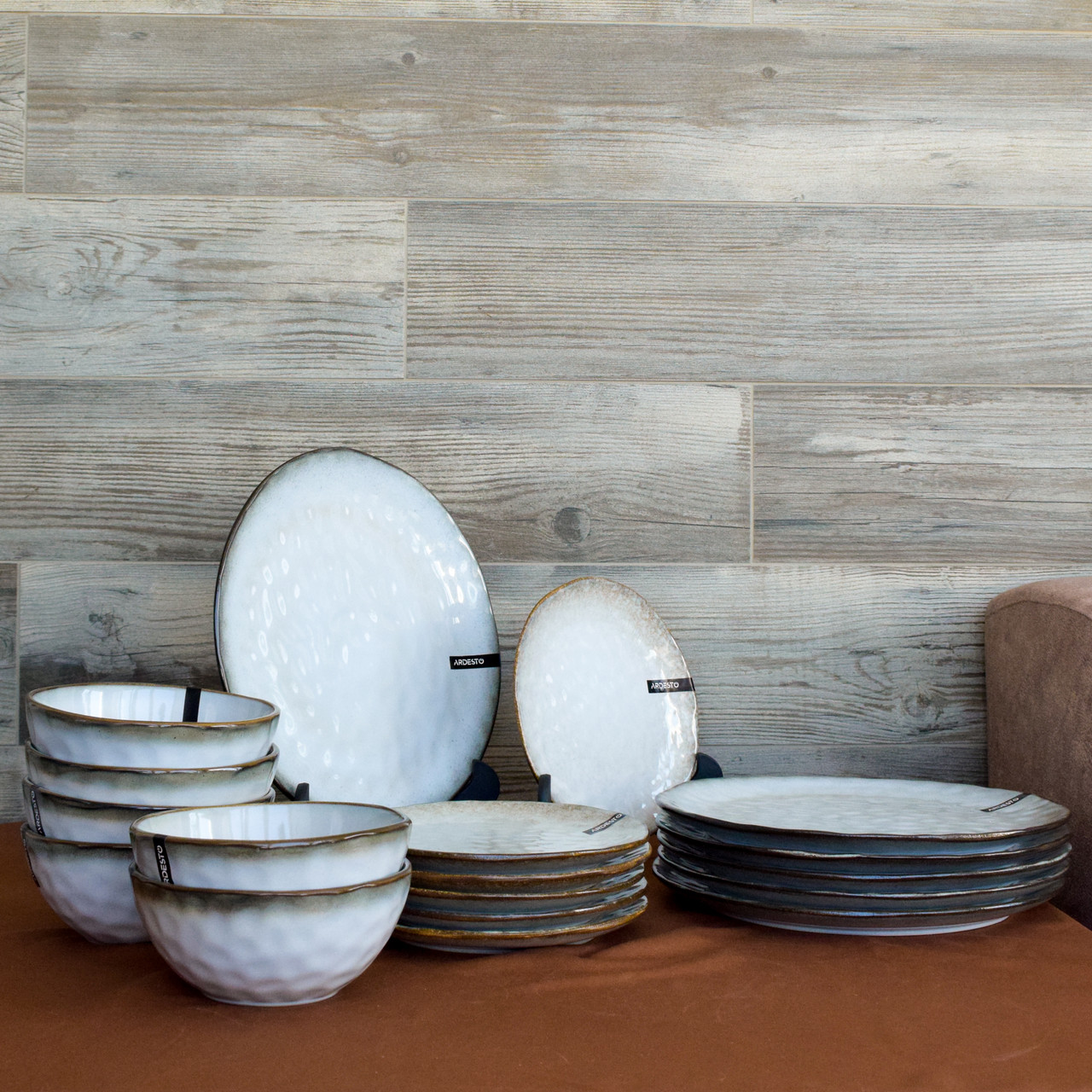 Сервіз керамічний Ardesto Umbria білий 18 предмета