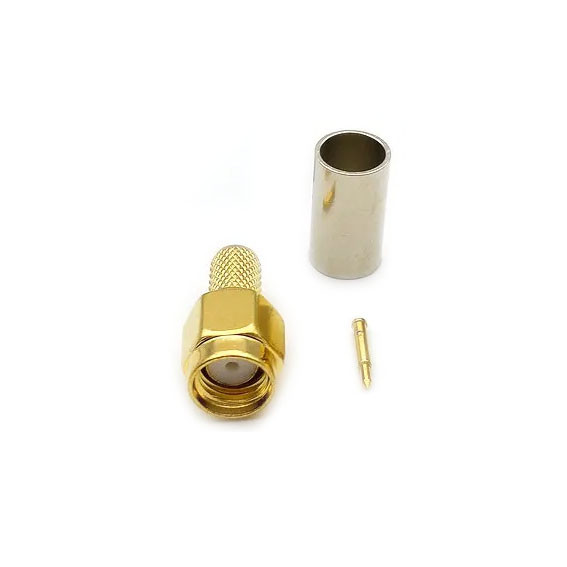 SMA-роз'єм під обтискання Unitortek SMA-RG58, SMA-male (plug) для кабелю RG58 та подібних
