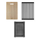 Мийка Handmade MONE Delux 5050 (3.0/1/220) Black без отвора 4 в 1, фото 2