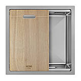 Мийка Handmade MONE Delux 5050 (3.0/1/220) Satin без отвора 4 в 1, фото 3