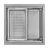 Мийка Handmade MONE Delux 5050 (3.0/1/220) Satin без отвора 4 в 1, фото 4