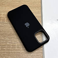 Чорний чохол для iPhone 12 Pro із м'якою підкладкою, захищений матовий Silicone Design