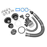 Мийка Handmade MONE Delux 7850 (3.0/1/220) Black з отвором, крилом, чаша злiва, фото 5