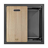 Мийка Handmade MONE Delux 5050 (3.0/1/220) Black без отвора 4 в 1, фото 3