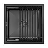 Мийка Handmade MONE Delux 5050 (3.0/1/220) Black без отвора 4 в 1, фото 4