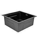 Мийка Handmade MONE Delux 5050 (3.0/1/220) Black без отвора 4 в 1, фото 7