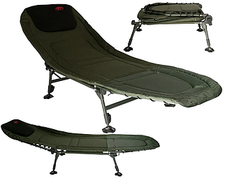 Коропове ліжко Tramp Carp | Міцна туристична сталева розкладачка з регульованим нахилом спинки