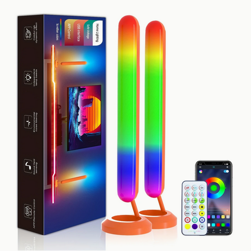 Світлодіодні розумні RGB панелі 2 шт управління з пульта та телефону SKS-JZ-17