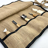 Набір стамесок Адольф Юр'єв для початківця для геометричного різьблення, фото 5