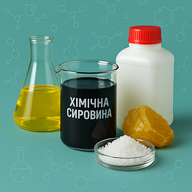 ХІМІЧНА СИРОВИНА (БІТУМ НАФТОВИЙ, КАНІФОЛЬ СОСНОВА, НЕФТЕПОЛІМЕРНІ СМОЛА, КАУСТИК, СІЛЬ...)