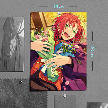 "Лео Цукінага (Aнсамбль Зірок / Ensemble Stars)" плакат (постер) розміром А5 (14х20см)