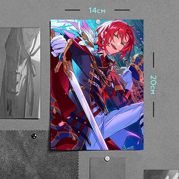 "Лео Цукінага (Aнсамбль Зірок / Ensemble Stars)" плакат (постер) розміром А5 (14х20см)