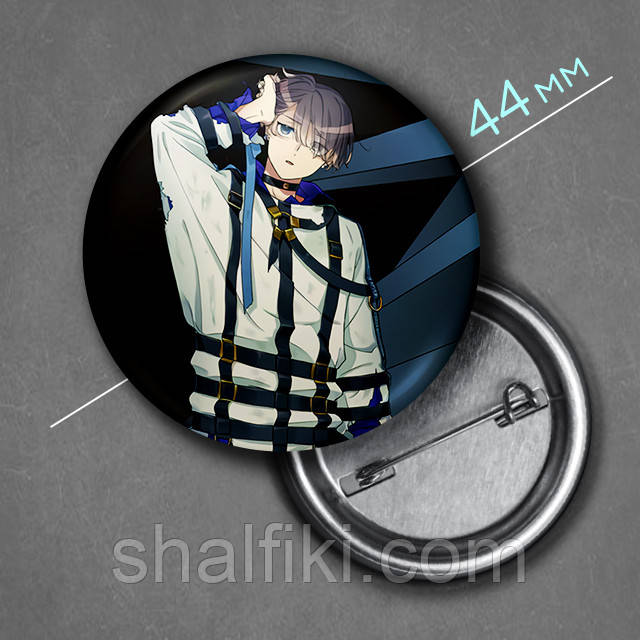 "Мікото Каяно (Мілграм / Milgram)" значок круглий на булавці Ø44 мм, фото 1